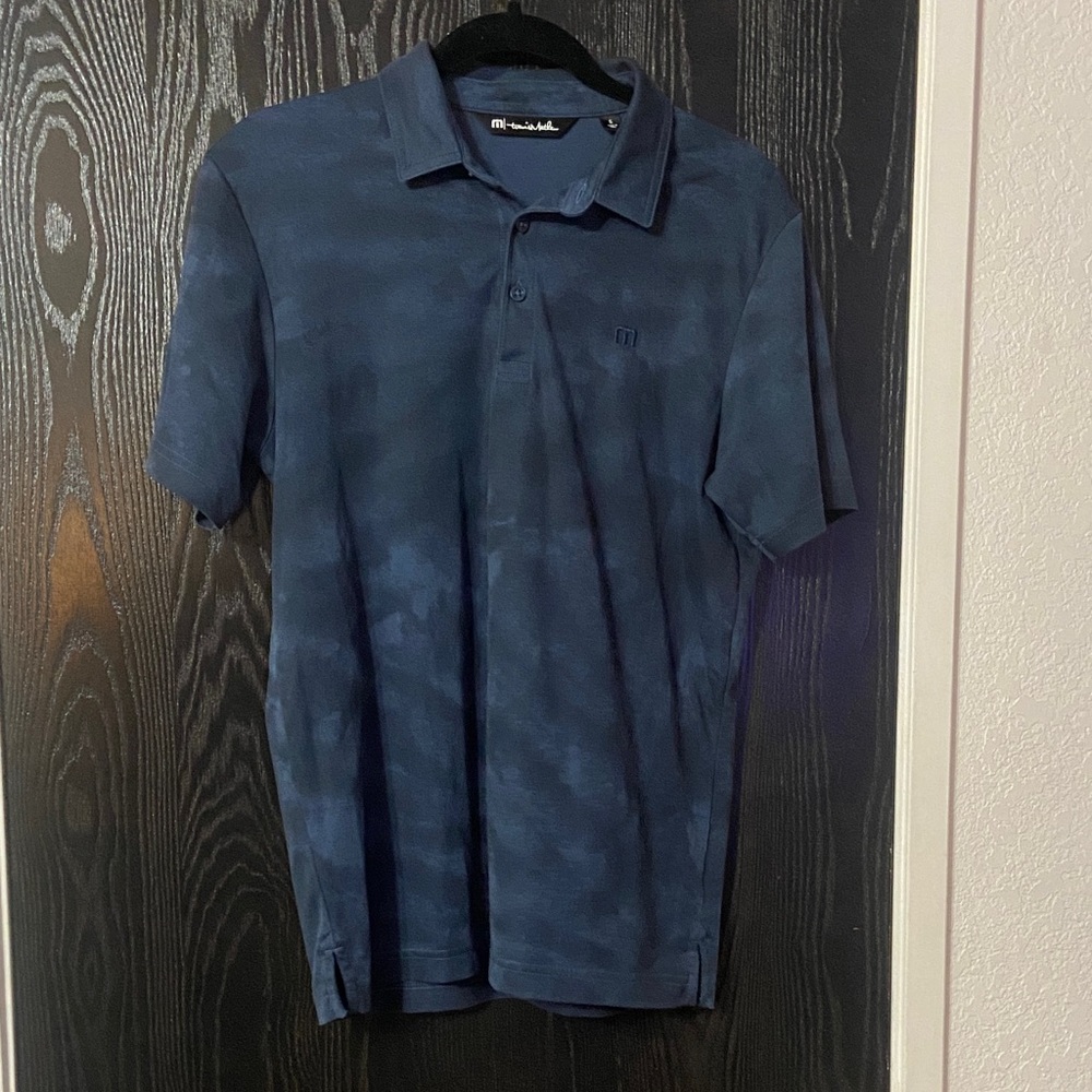 Travis Mathew Navy Capsize Polo Shirt Size Small